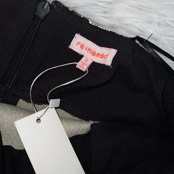 RENAMED FAUX SNAKESKIN LEATHER STRAPLESS DRESS - Picture 2 of 2